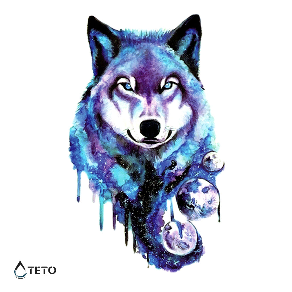 Lobo - Tatuajes Temporales TETO