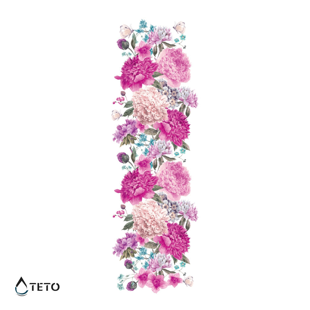 Peonías rosadas - TETO - Tatuajes Temporales