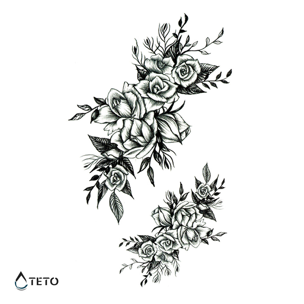 Rosas en gris – set