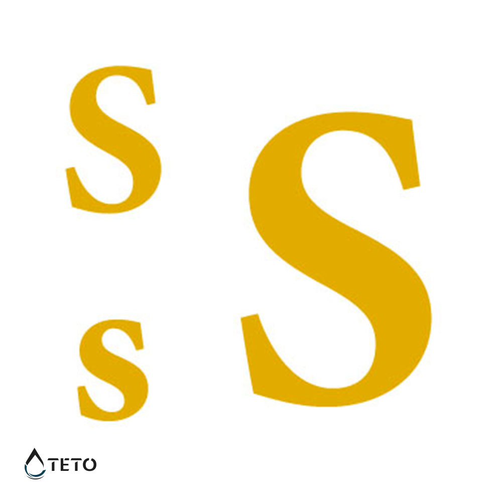 Letra S - set - Tatuajes Temporales TETO