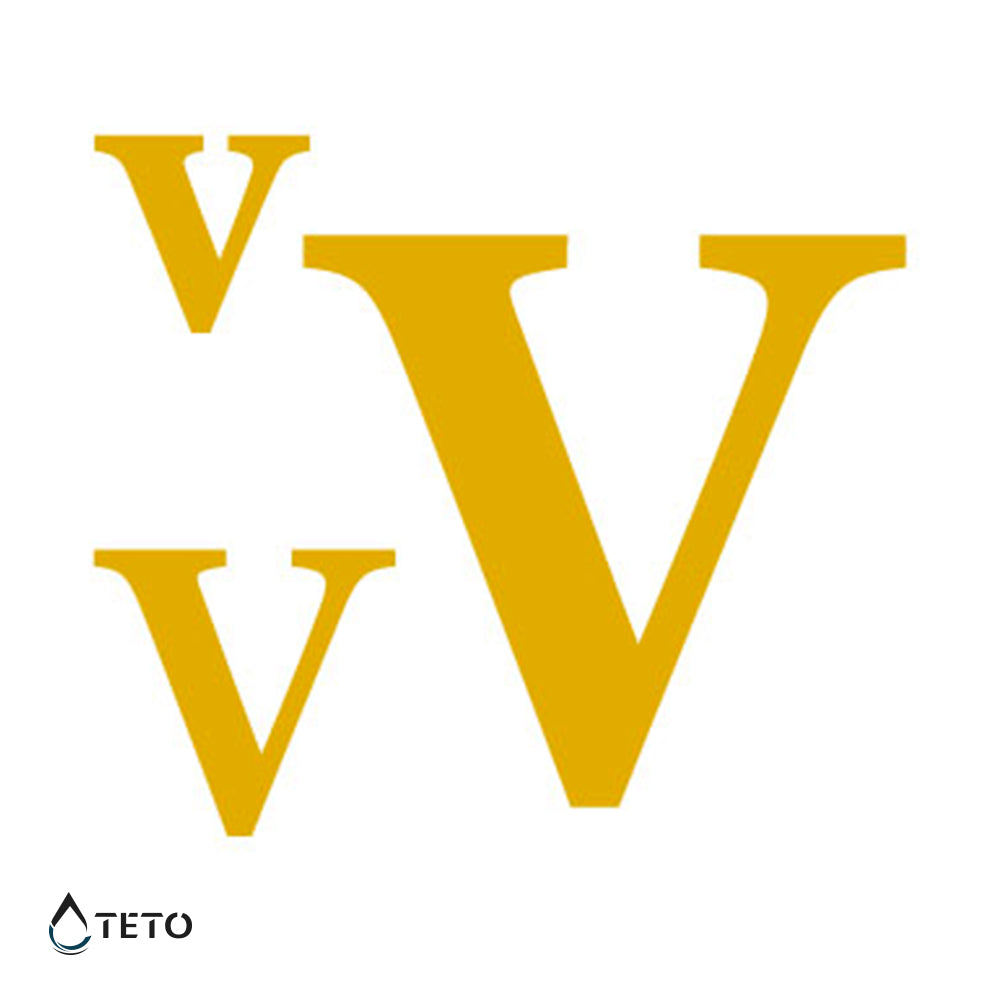 Letra V - set - Tatuajes Temporales TETO