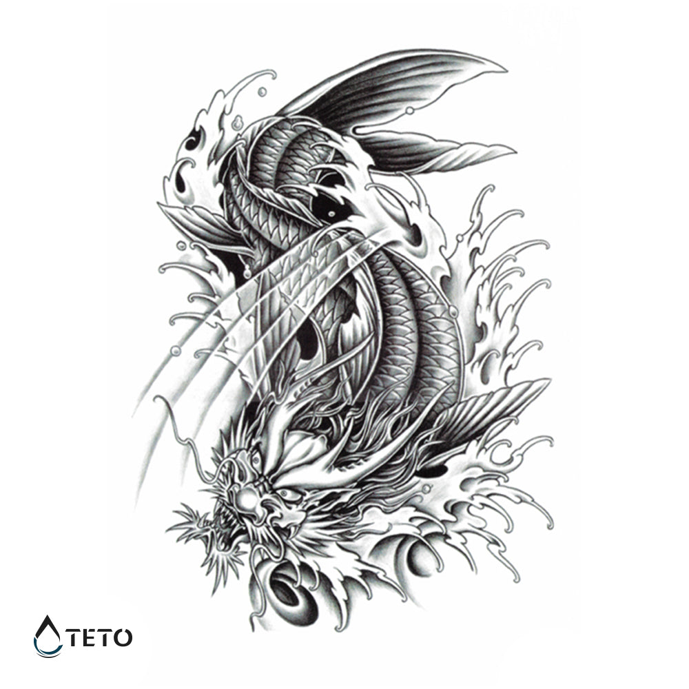 Pez dragón - TETO - Tatuajes Temporales