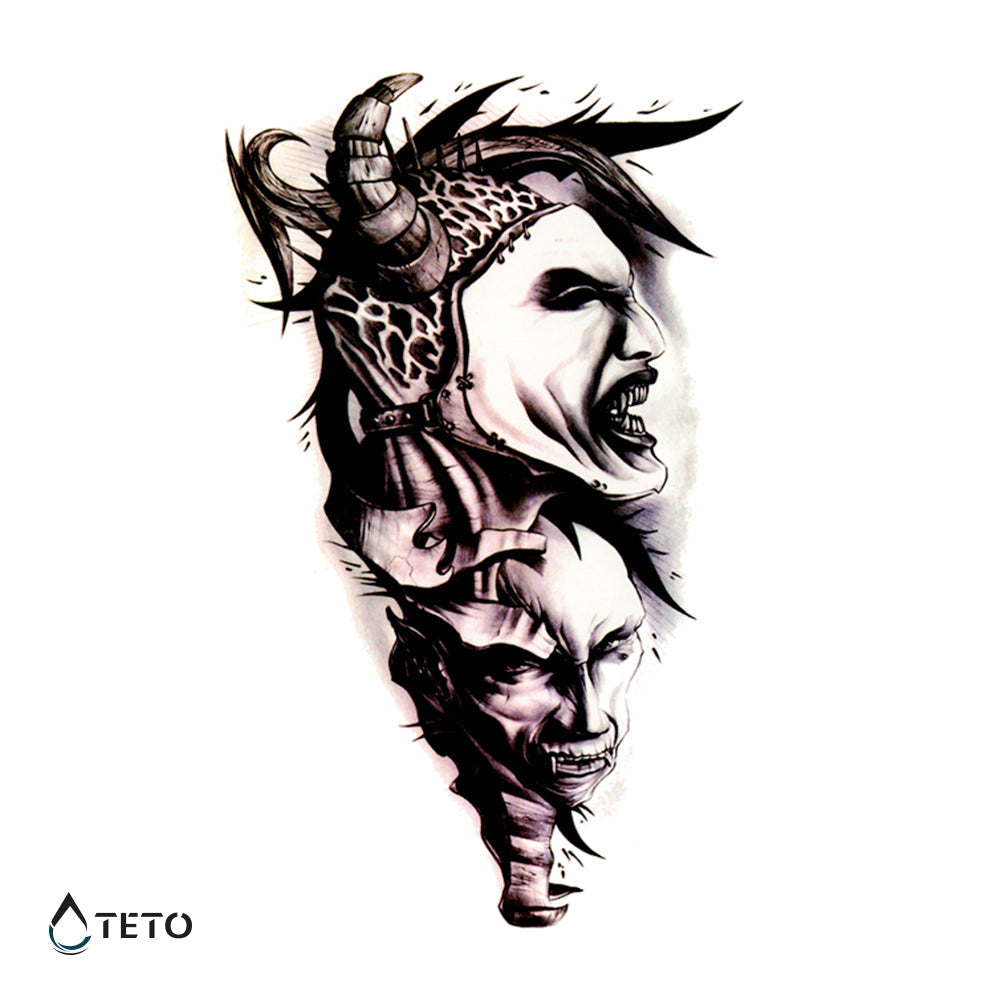 Demonios furiosos - TETO - Tatuajes Temporales