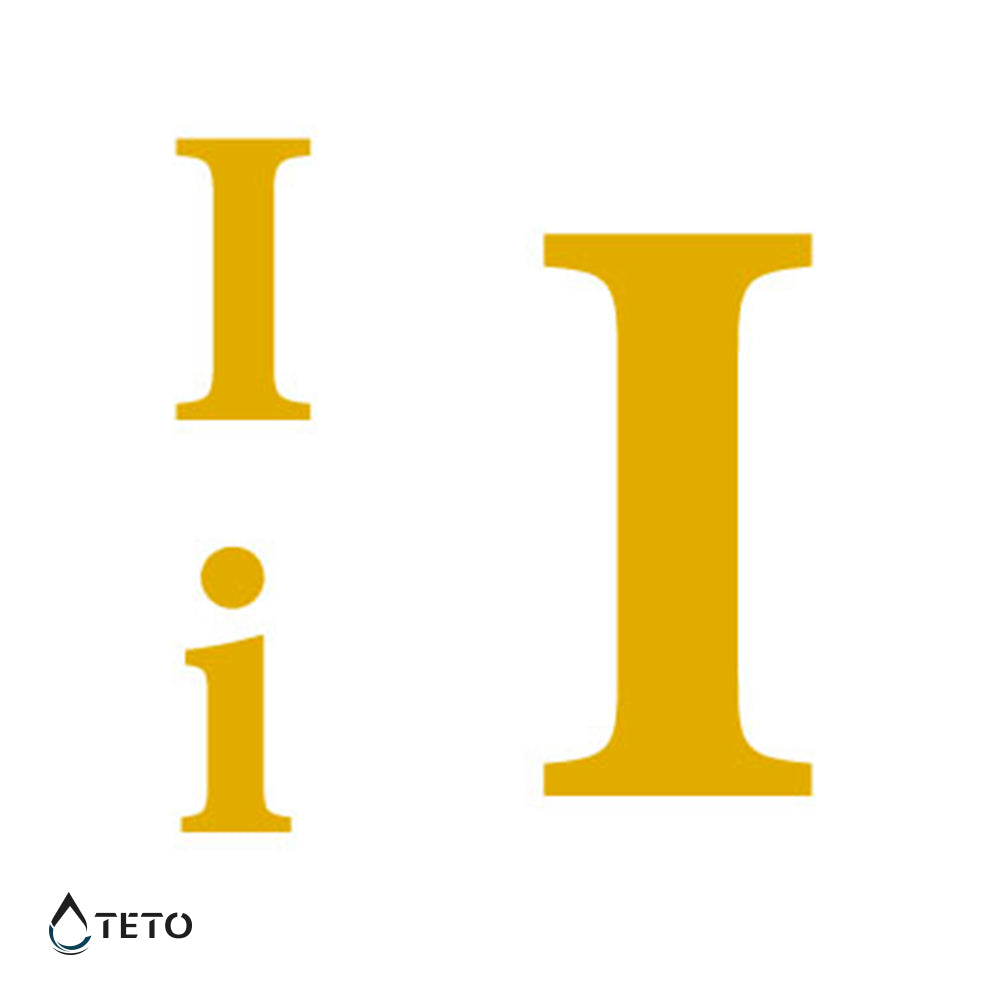 Letra I - set - Tatuajes Temporales TETO