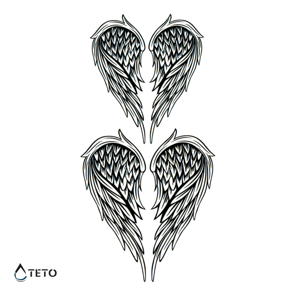 Alas - set - Tatuajes Temporales TETO