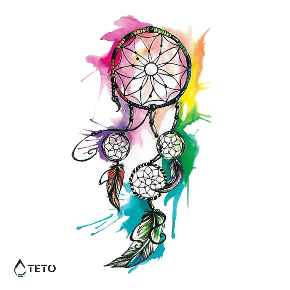 Atrapasueños con acuarelas