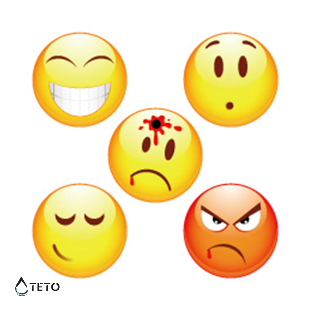 Emoticonos Tipo B – set - TETO - Tatuajes Temporales
