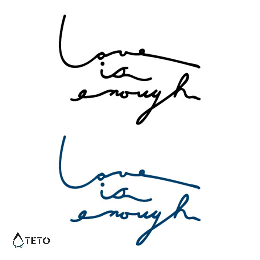 Amar es suficiente – set - TETO - Tatuajes Temporales