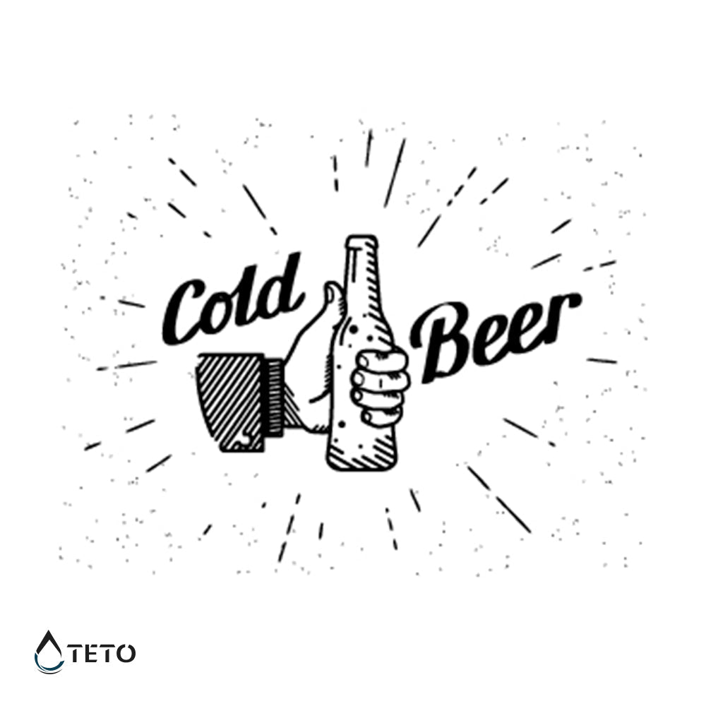 Cerveza helada - TETO - Tatuajes Temporales