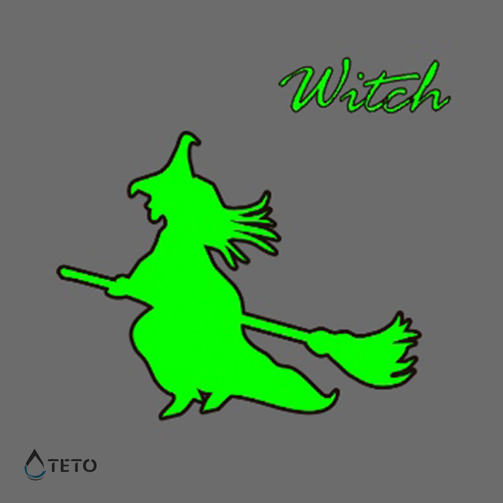 Bruja - Brilla en la oscuridad - TETO - Tatuajes Temporales
