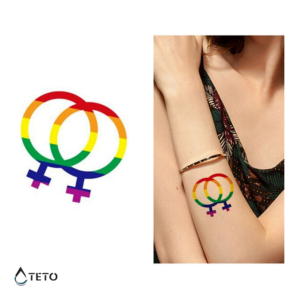 Símbolo de mujer - TETO - Tatuajes Temporales