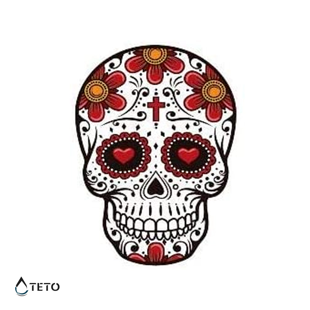Calavera mexicana - TETO - Tatuajes Temporales