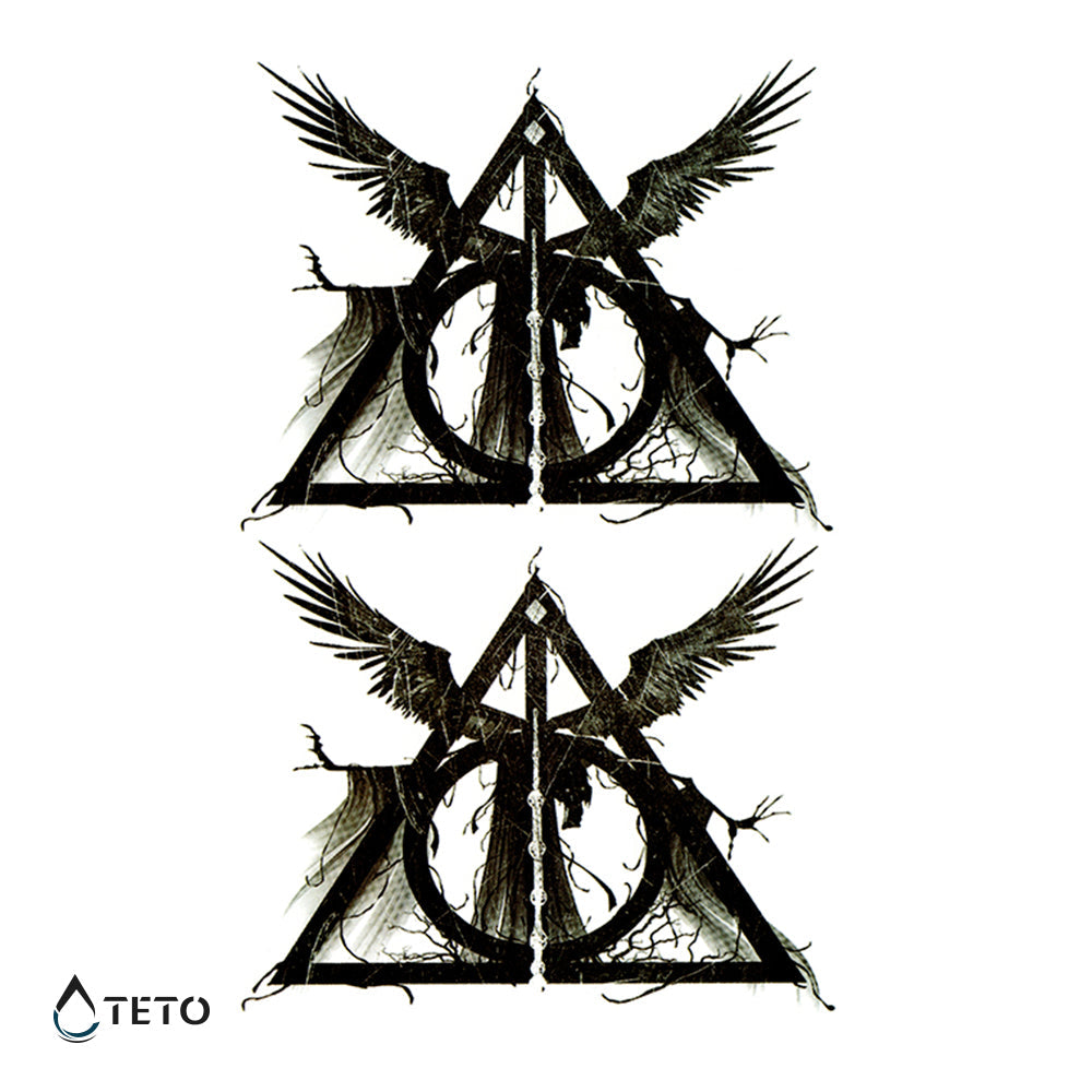 Reliquias de la muerte - Harry Potter - set - TETO - Tatuajes Temporales