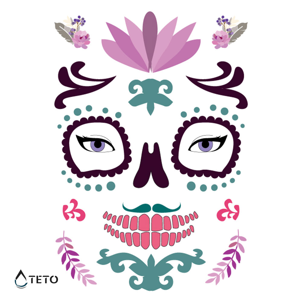 Rostro – Tipo B - TETO - Tatuajes Temporales