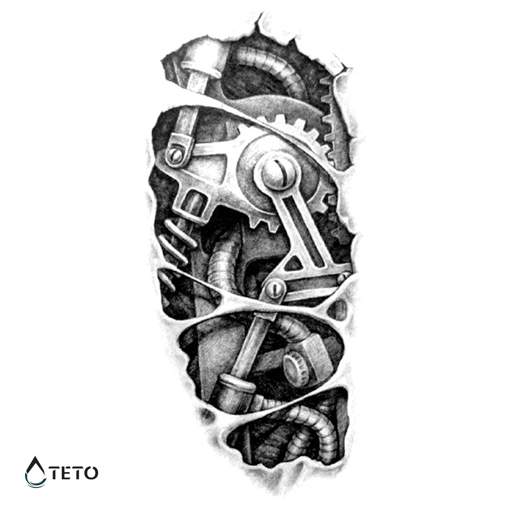 Brazo biónico - Tatuajes Temporales TETO