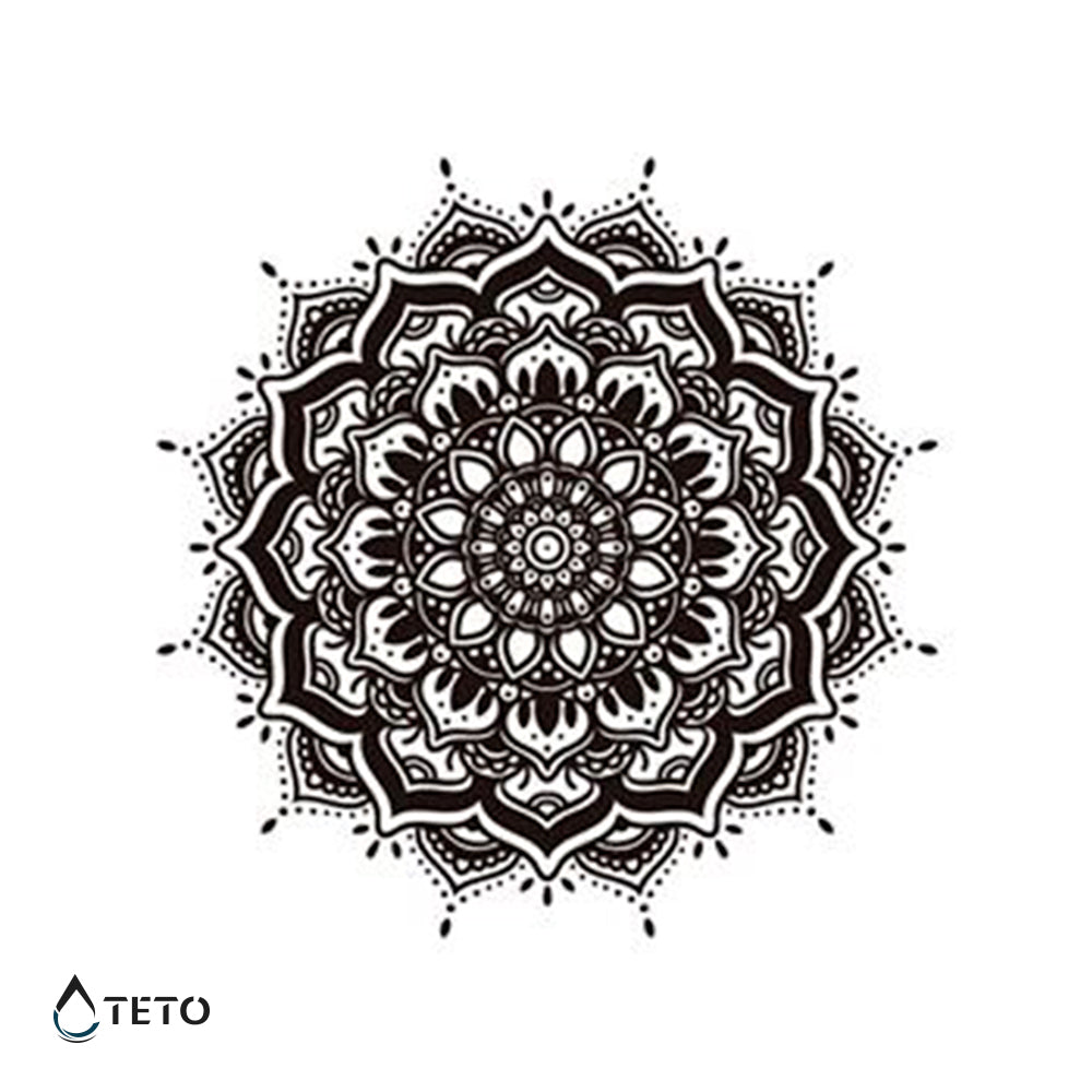 Mandala tipo C - TETO - Tatuajes Temporales