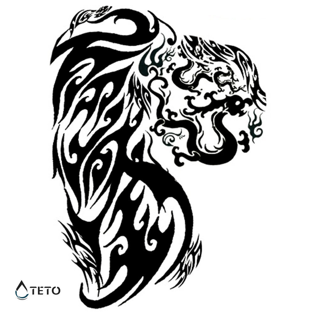 Tribal – Tipo C - TETO - Tatuajes Temporales
