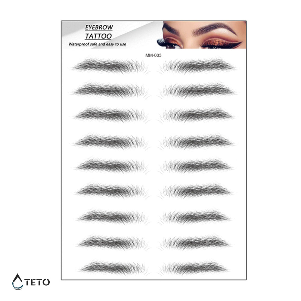 Ceja – Tipo F - TETO - Tatuajes Temporales