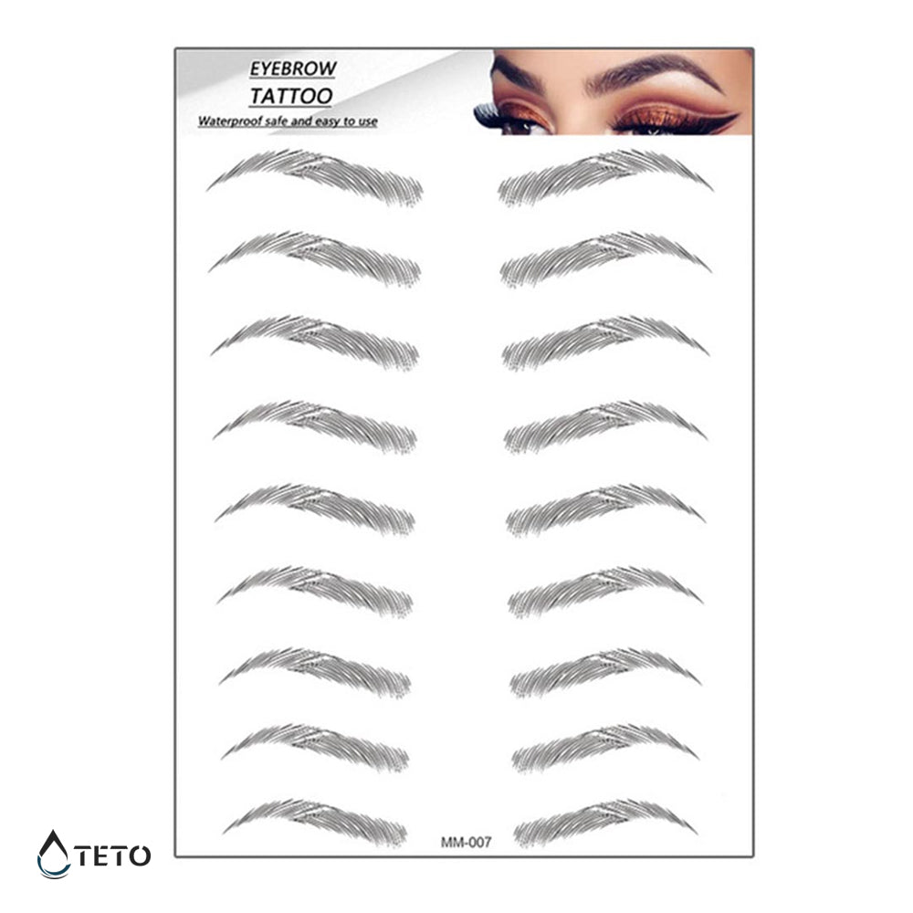 Ceja – Tipo H - TETO - Tatuajes Temporales