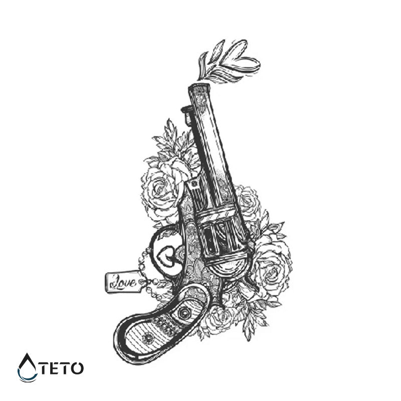 Dispara amor – Semipermanente - TETO - Tatuajes Temporales