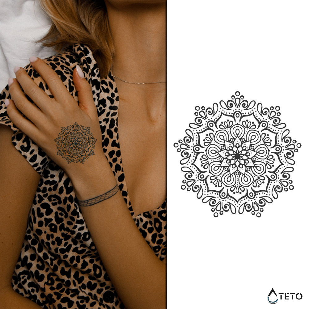 Mandala – Semipermanente - Tatuajes Temporales TETO