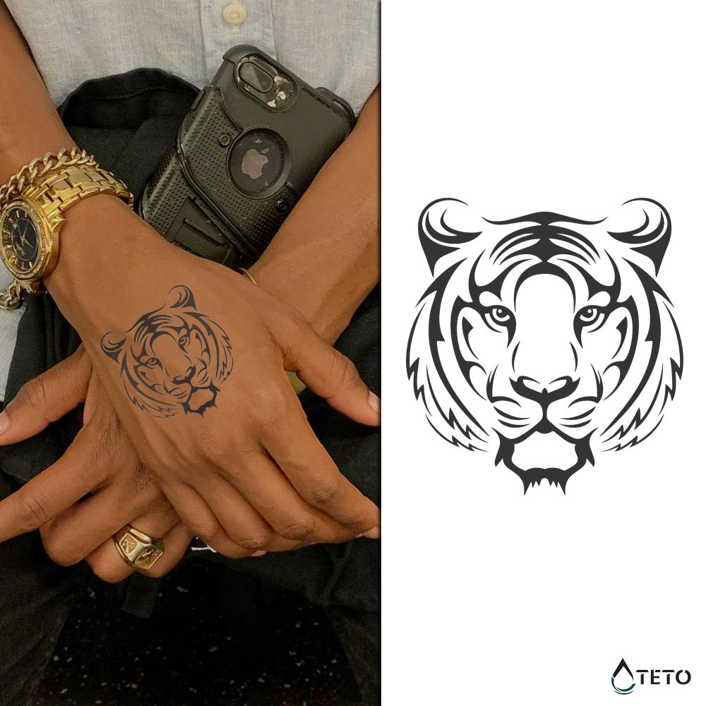 Tigre – Semipermanente - Tatuajes Temporales TETO