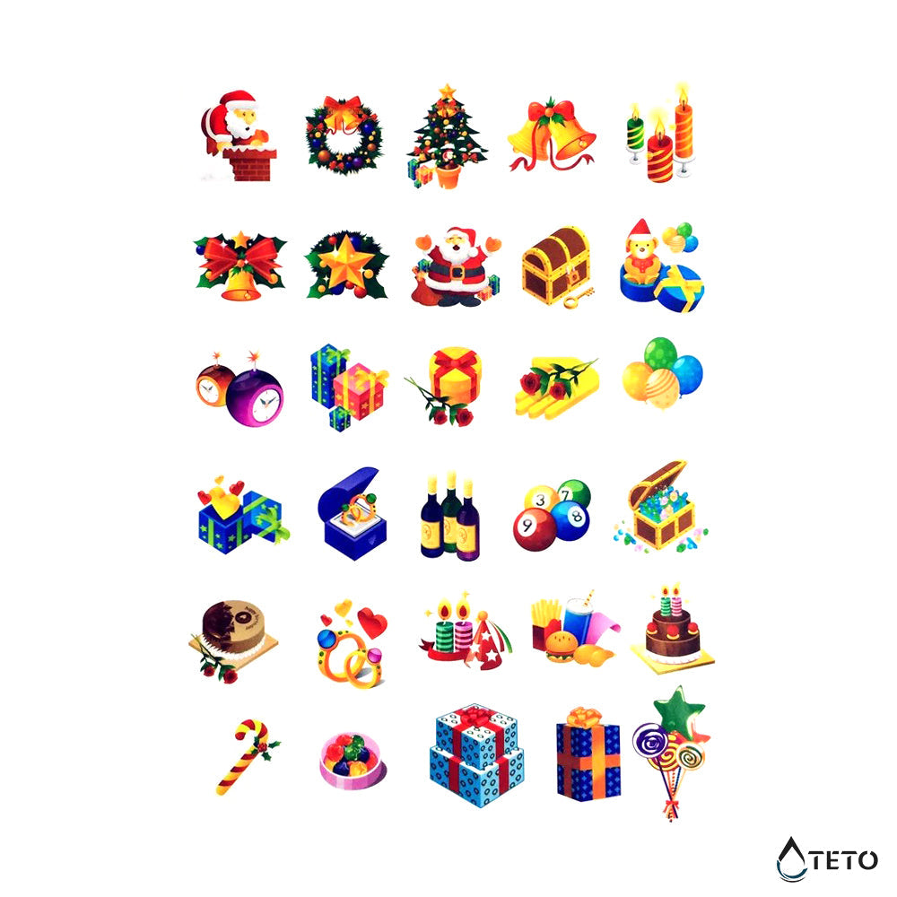 Motivos navideños - Feliz Navidad – set – Tipo F