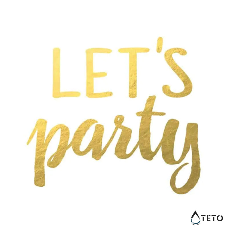 Vamos de fiesta - TETO - Tatuajes Temporales