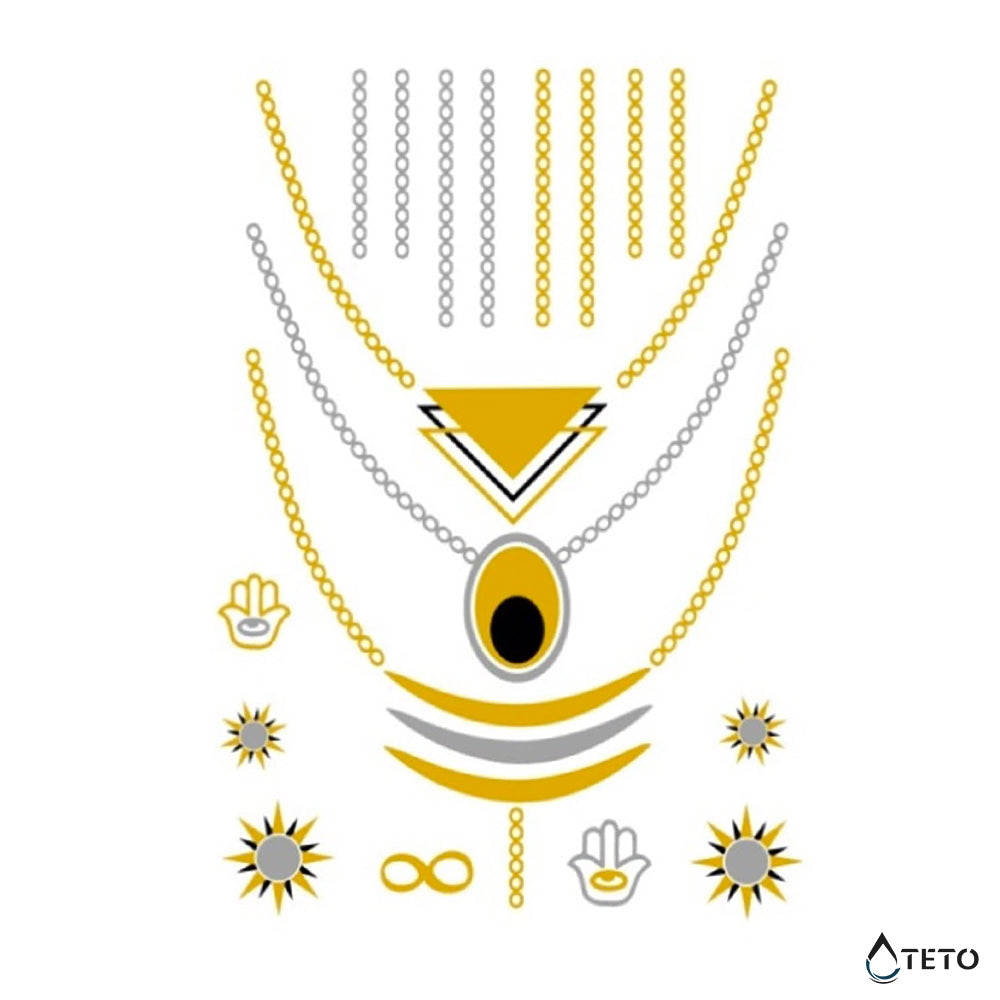 Conjunto de joyas - Tatuajes Temporales TETO
