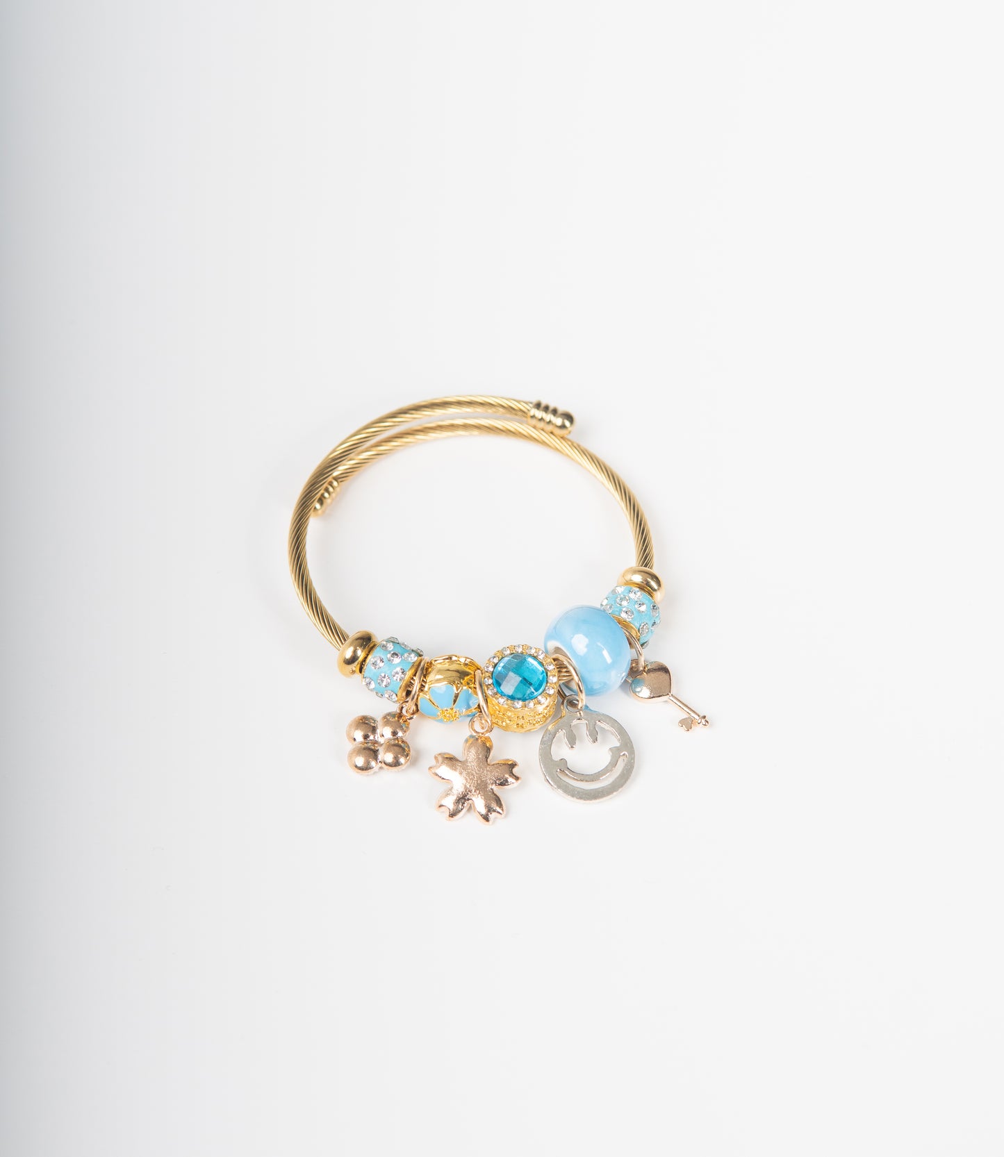 Brazalete azul con carita feliz