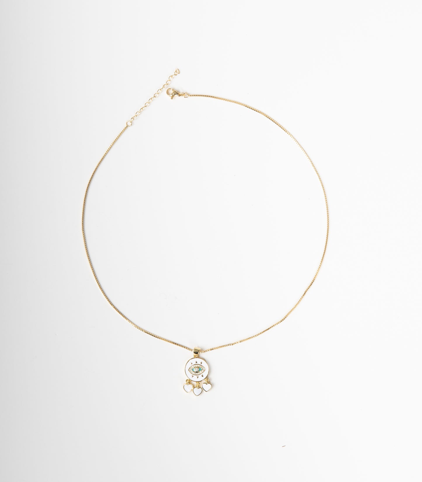 Collar con colgante de ojo turco