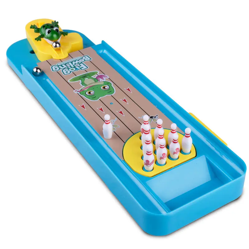 Bowling de mesa con diseño de rana