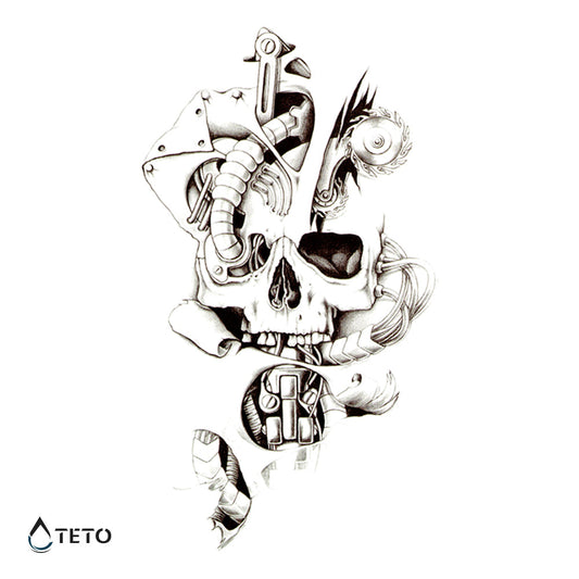Cráneo - Tatuajes Temporales TETO