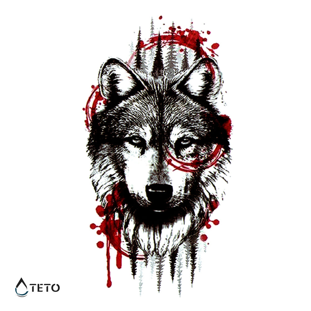 Lobo - Tatuajes Temporales TETO