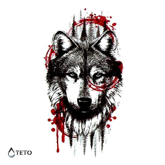 Lobo - Tatuajes Temporales TETO
