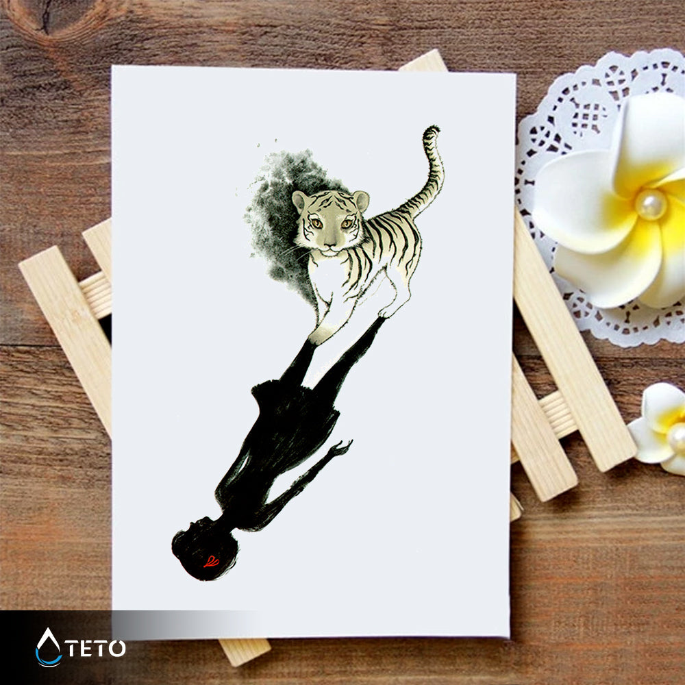 Alma de tigre - TETO - Tatuajes Temporales
