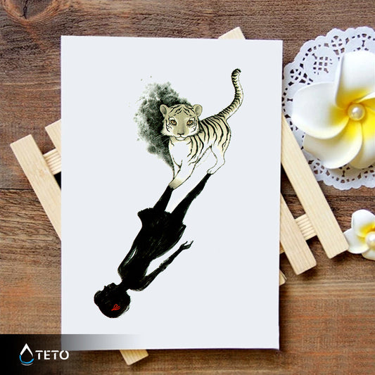 Alma de tigre - TETO - Tatuajes Temporales