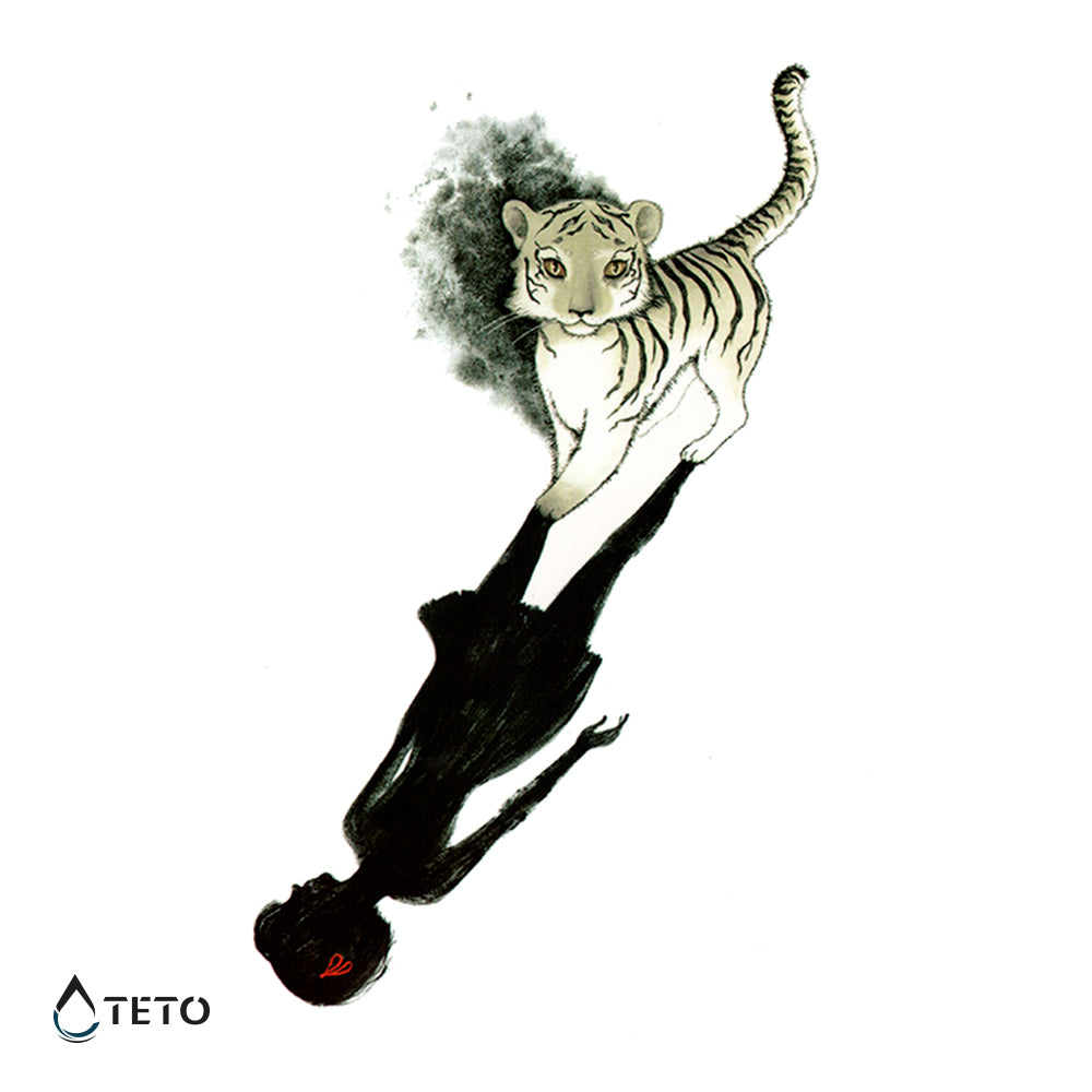 Alma de tigre - TETO - Tatuajes Temporales