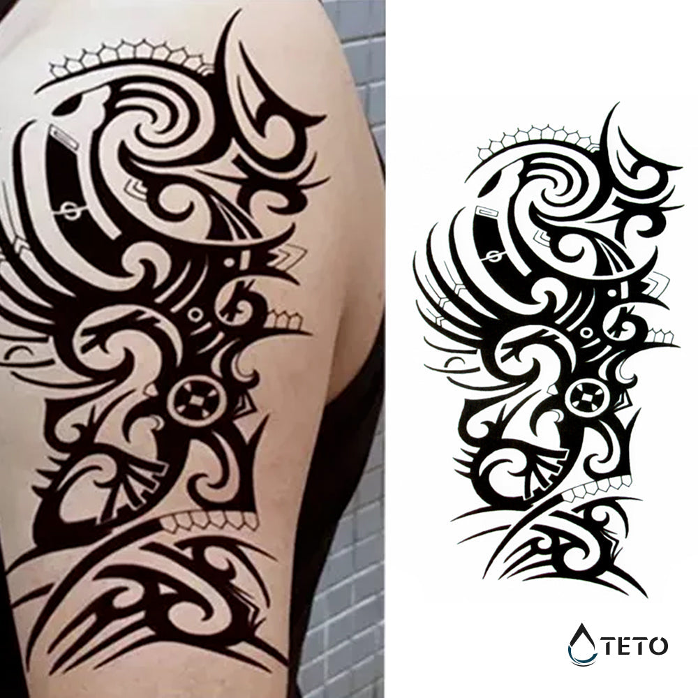 Tribal - Máquina de vida - TETO - Tatuajes Temporales