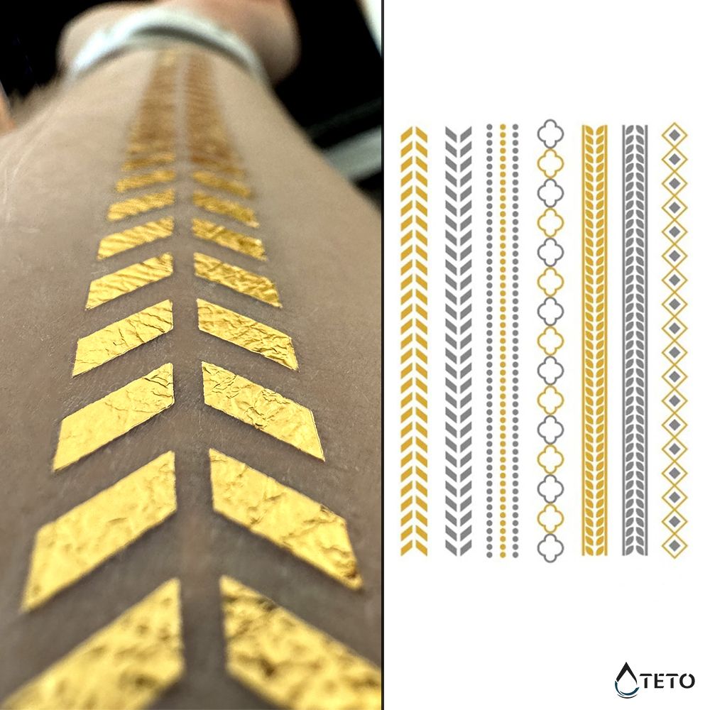 Pulseras – set – Tipo B - TETO - Tatuajes Temporales