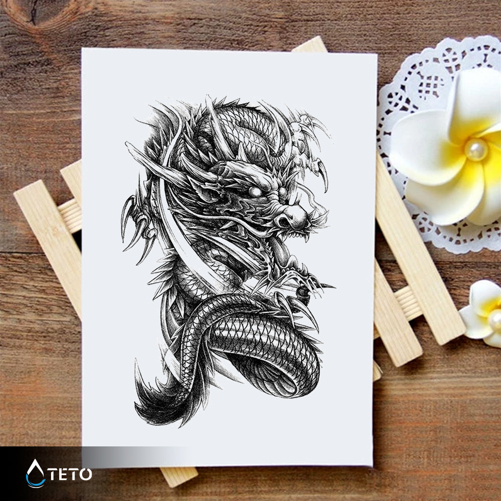 Dragón - TETO - Tatuajes Temporales