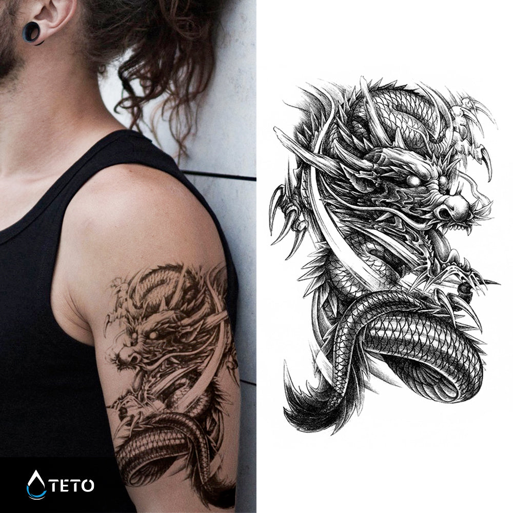 Dragón - TETO - Tatuajes Temporales