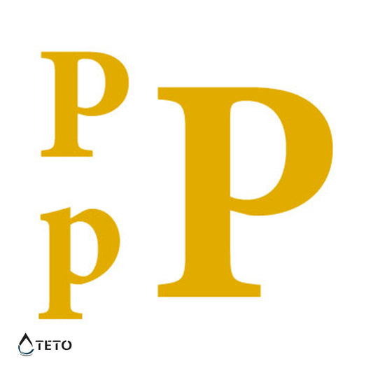 Letra P - set - Tatuajes Temporales TETO