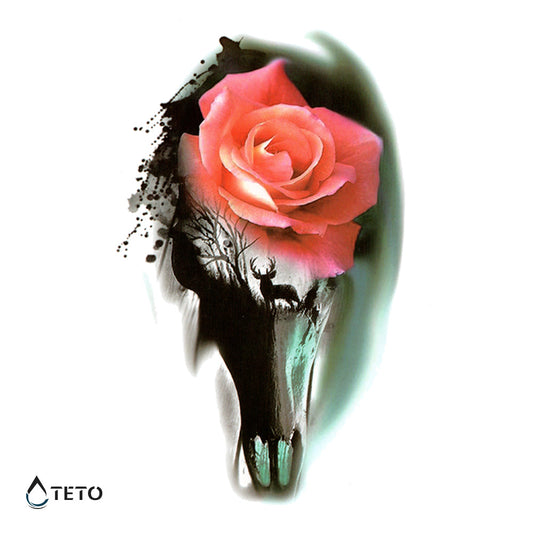 Rosa misteriosa - TETO - Tatuajes Temporales
