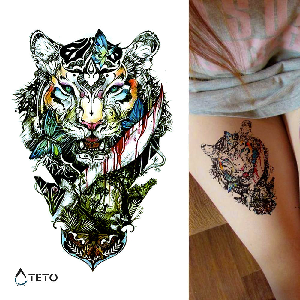 Tigre sangriento - TETO - Tatuajes Temporales