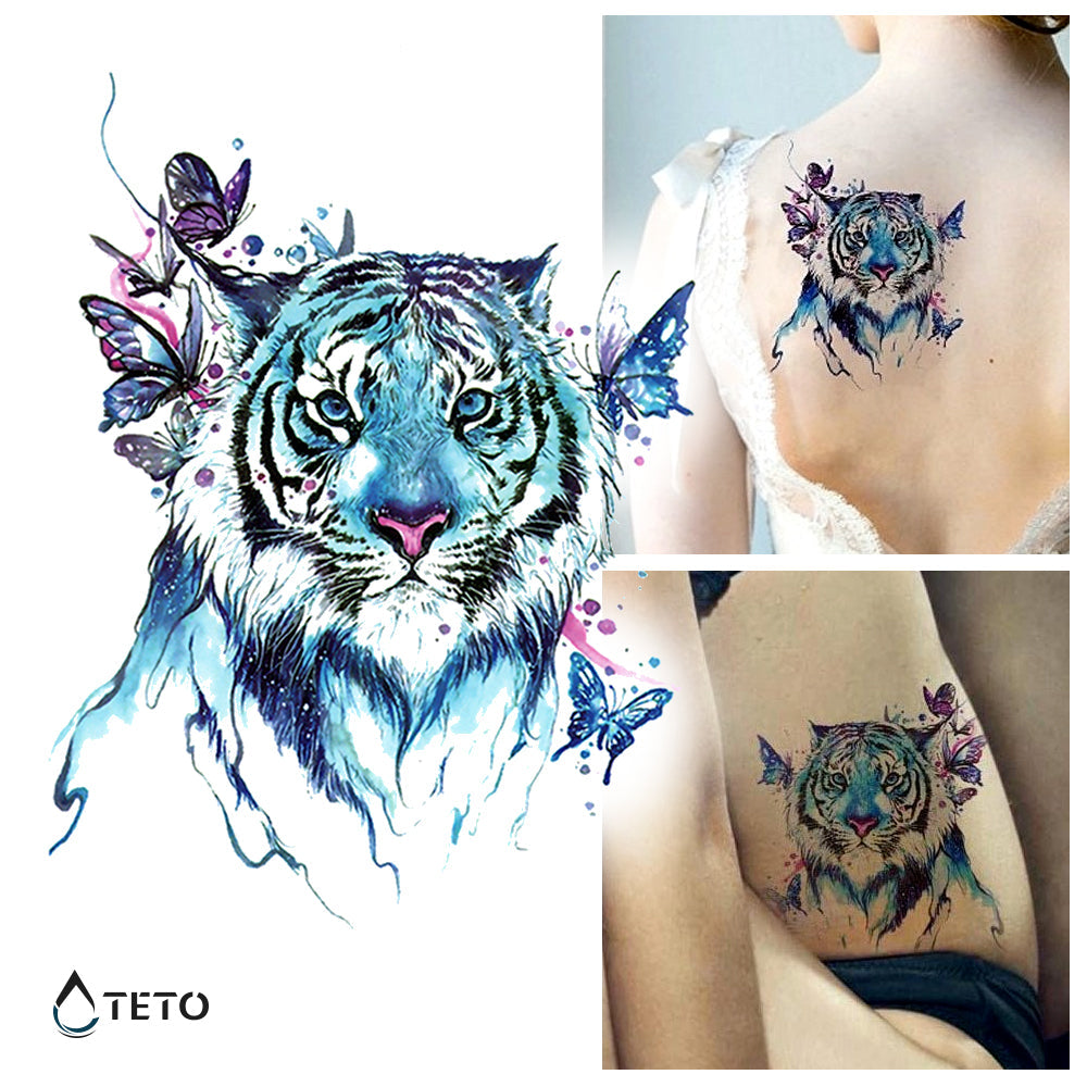 Tigre adorable - TETO - Tatuajes Temporales