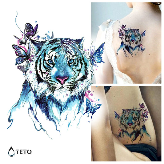 Tigre adorable - TETO - Tatuajes Temporales