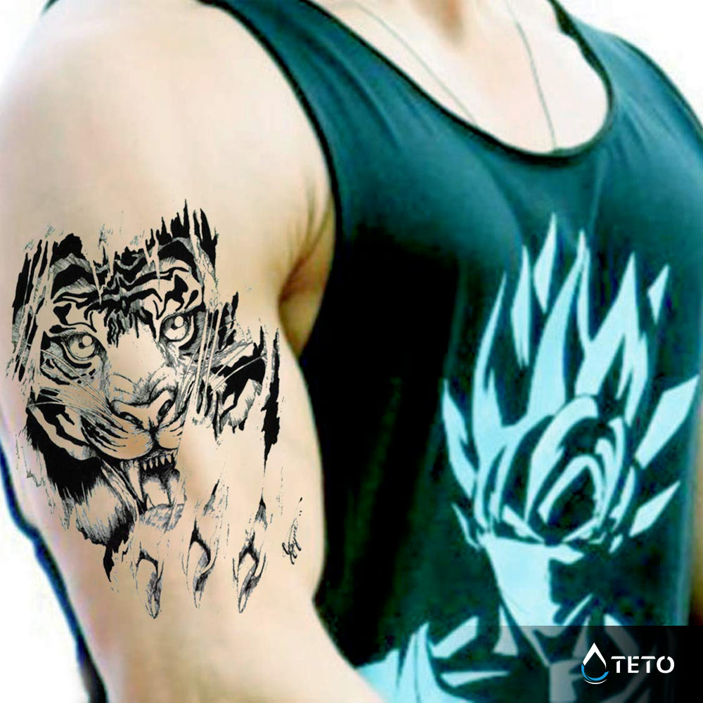 Tigre peligroso - TETO - Tatuajes Temporales