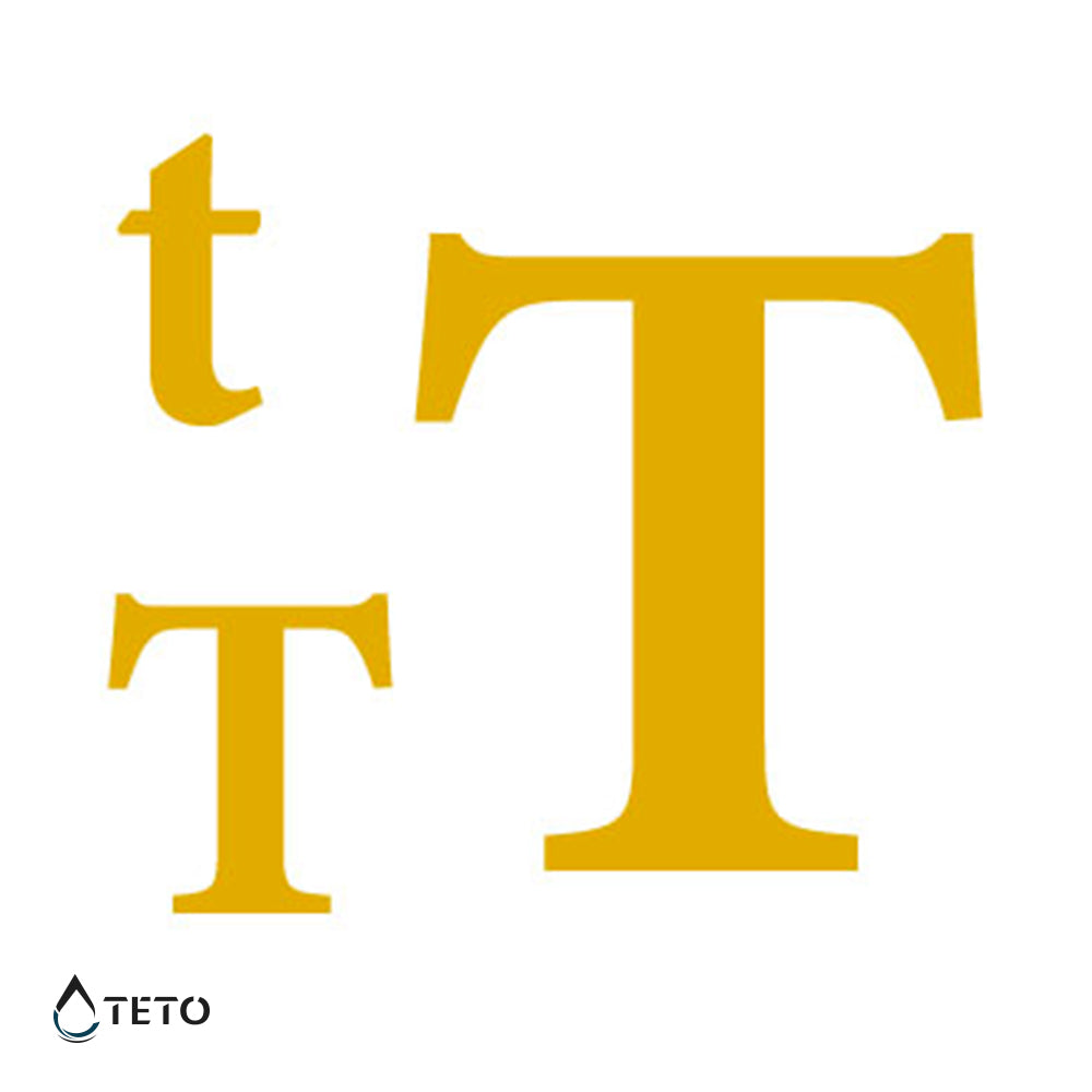 Letra T - set - Tatuajes Temporales TETO