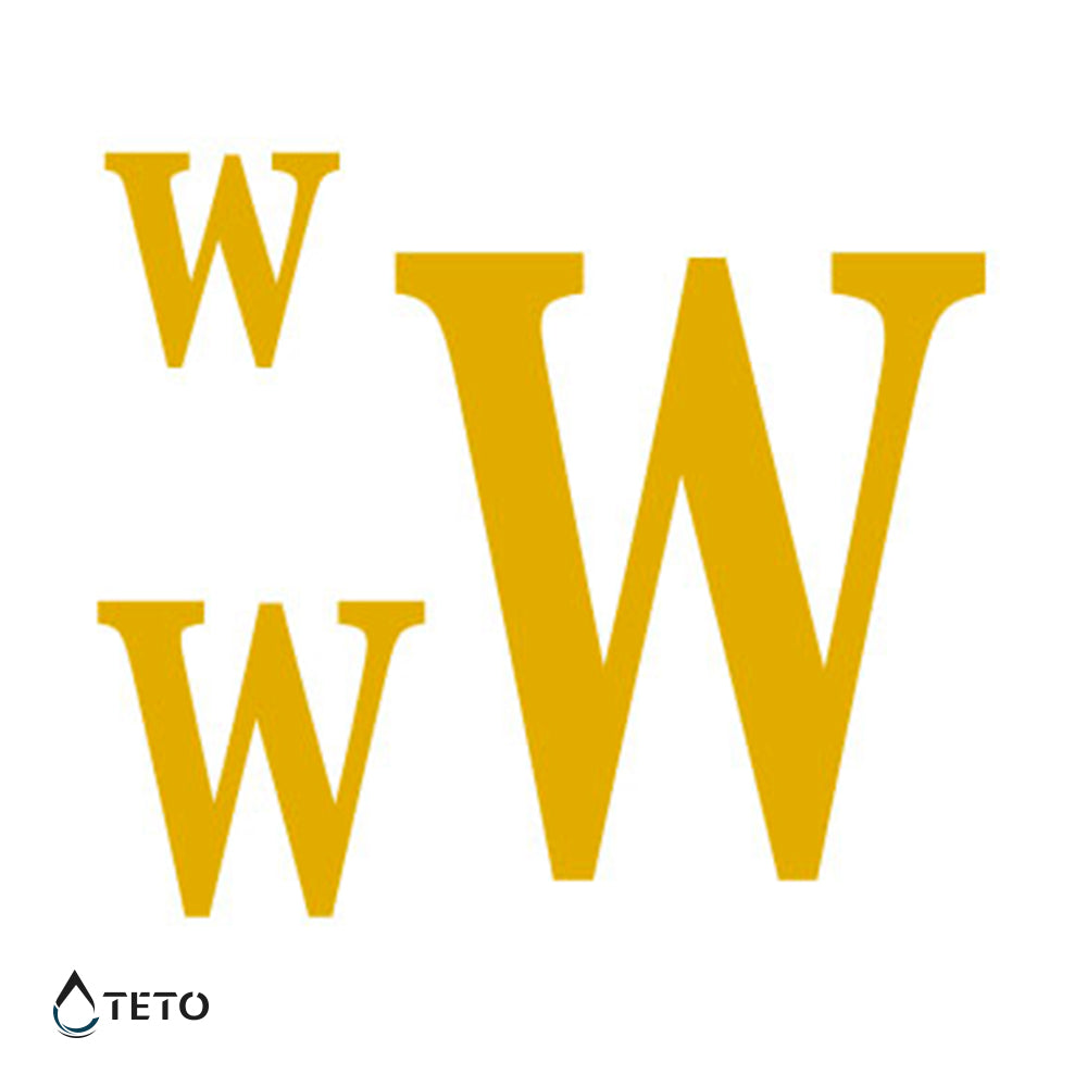 Letra W - set - Tatuajes Temporales TETO